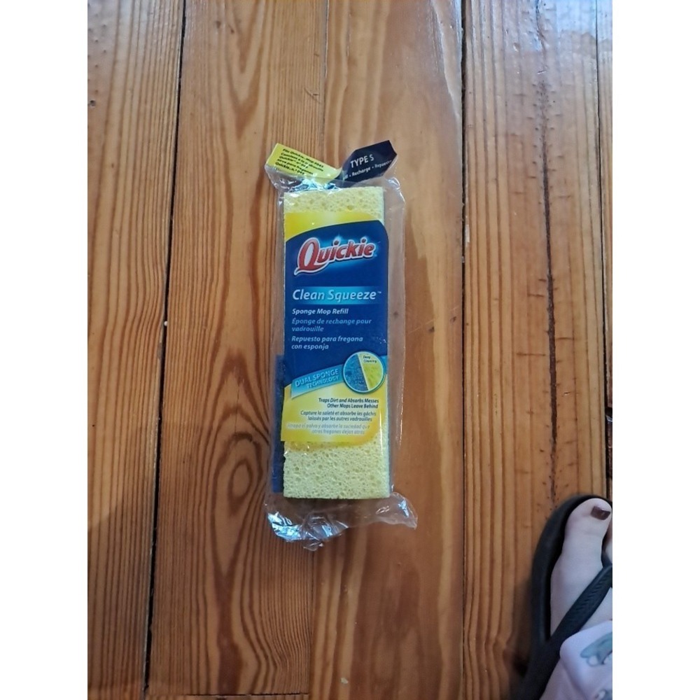 2015 Quickie Clean Squeeze Sponge Mop Refill - Type S - Fits Mop J24
